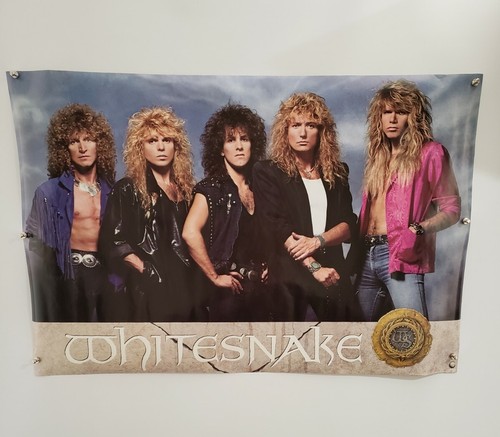 カヴァーデル ペイジ　ツェッペリン　ホワイトスネイク　ポスター　未使用新品 Whitesnake Band Rare Original 1987 Vintage Promotional