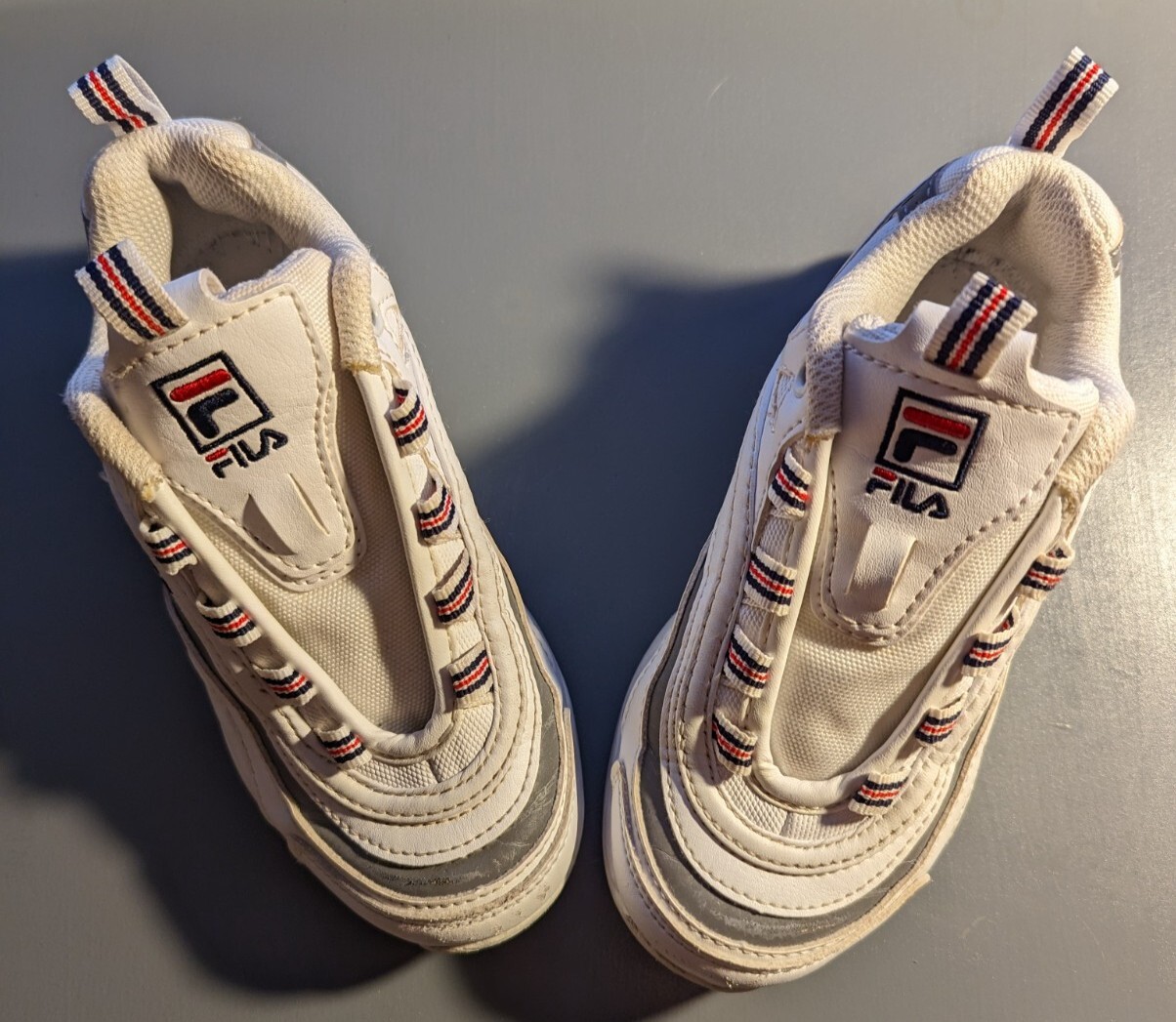 Fila Big Kid's Ray Shoes 3RM00525-109 Sneakers White Size 12 | eBay