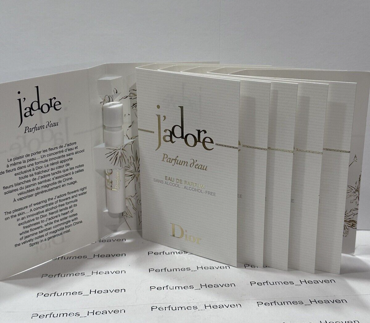 6 x  Dior J'Adore Parfum D'Eau Eau De Parfum 1.2ml Sample Spray Lot of 6 PCS