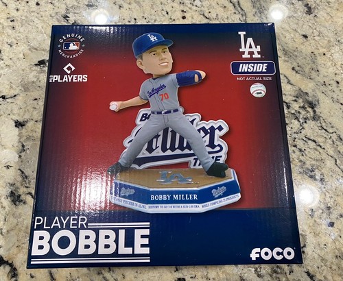 ドジャース　フィギア　BOBBY MILLER 新品未開封 Bobby Miller Los Angeles Dodgers Miller Time Bobblehead