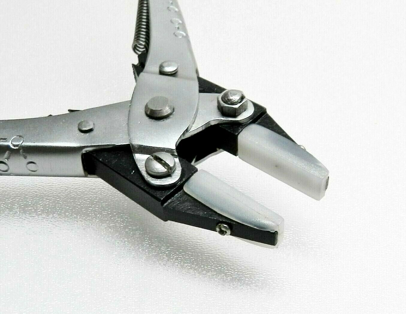 Parallel Action Pliers Flat Nose Nylon Jaws 5-1/2" Jewelry Hobby Crafts Plier