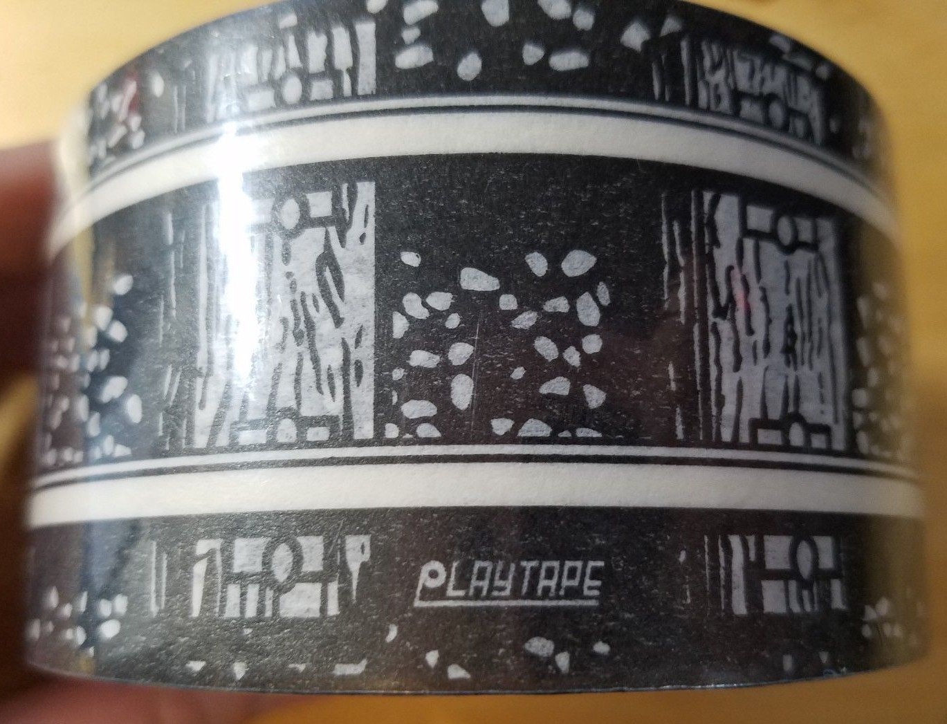 PLAYTAPE Classic Rail Train Track Tape - EZ Peel Stick & Restick 60ft No Residue