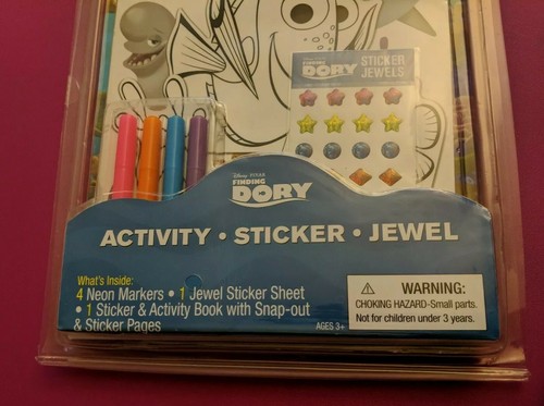 Disney Pixar Finding Dory Activity Book, Markers, and Stickers