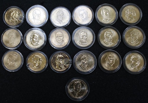 Presidential Dollar Mixed Date - 19 Coins Individually encapsulated #239