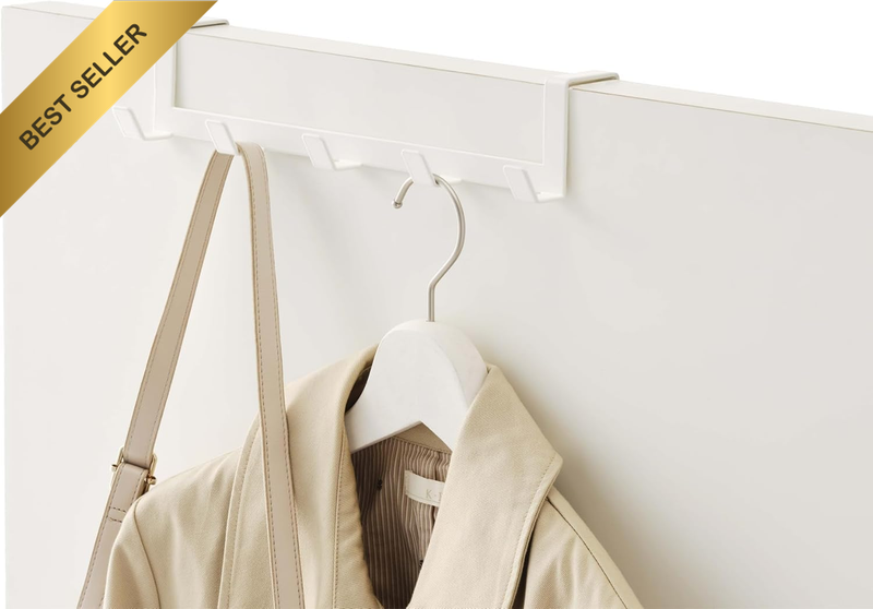 Home Smart Wide over the Door Rack Five Claw Hook behind the Door, Household Iro