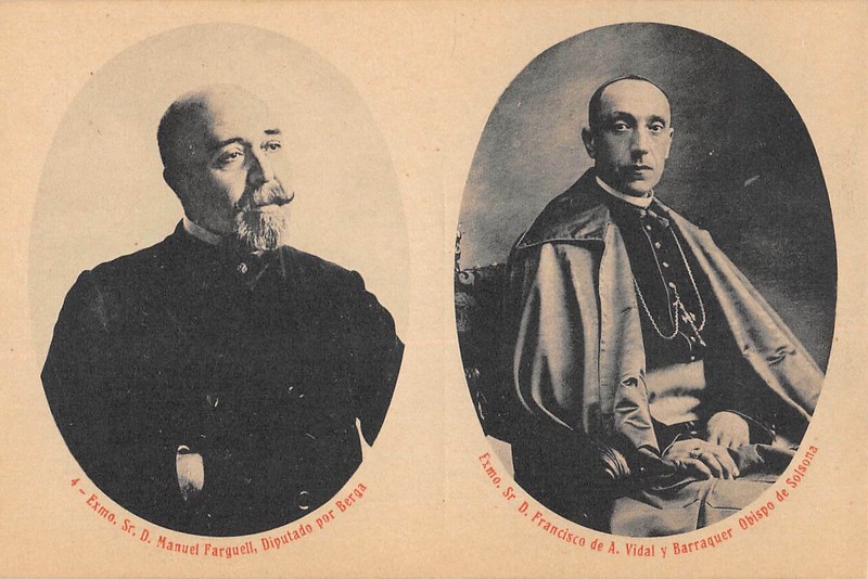 Cpa Religion Exmo Sr D.Manuel Farguell Exmo Sr D.Francisco De A.Vidal