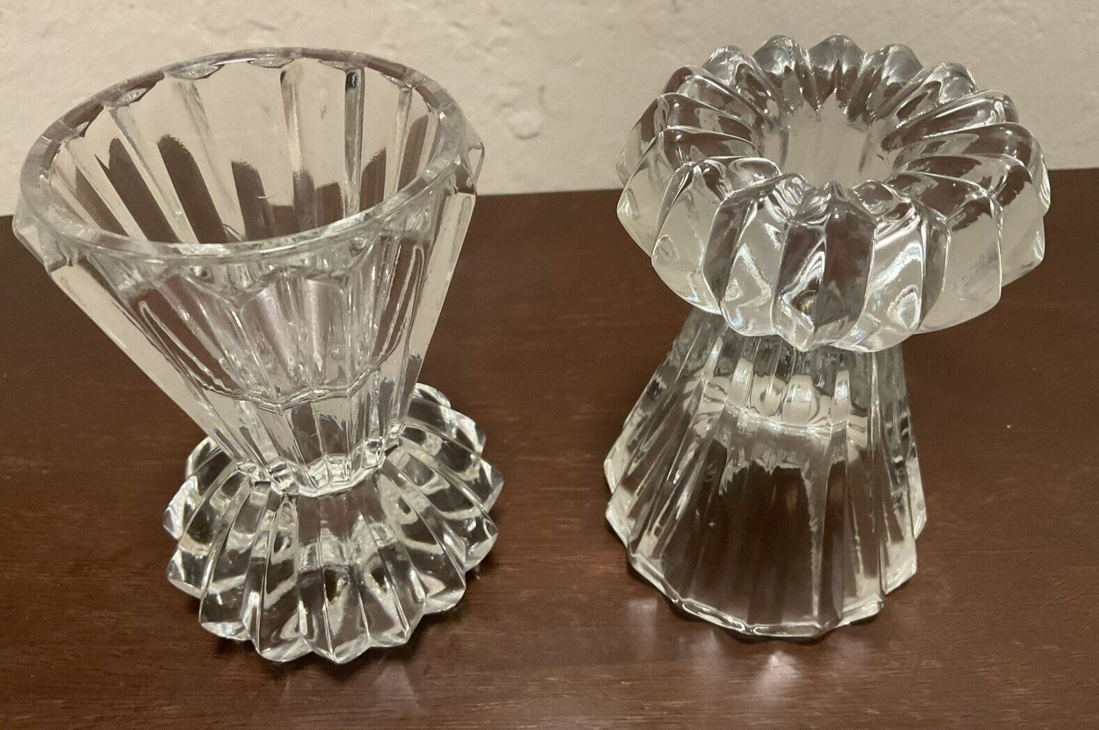 セール‼️リードクリスタル キャンドルホルダー 2個セット セール‼️リードクリスタル キャンドルホルダー 2個セット Set of two