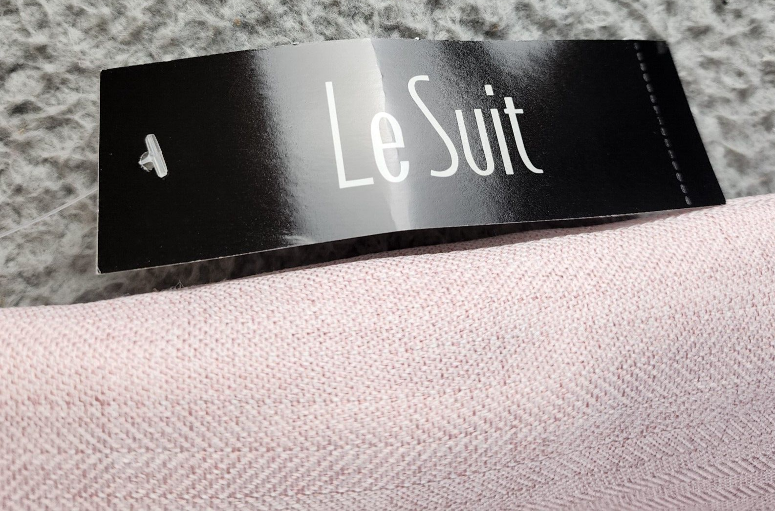 Le Suit Plus Size Herringbone Pants Women's 16 Light Blossom Multi Long Sleeve - Picture 8 of 15