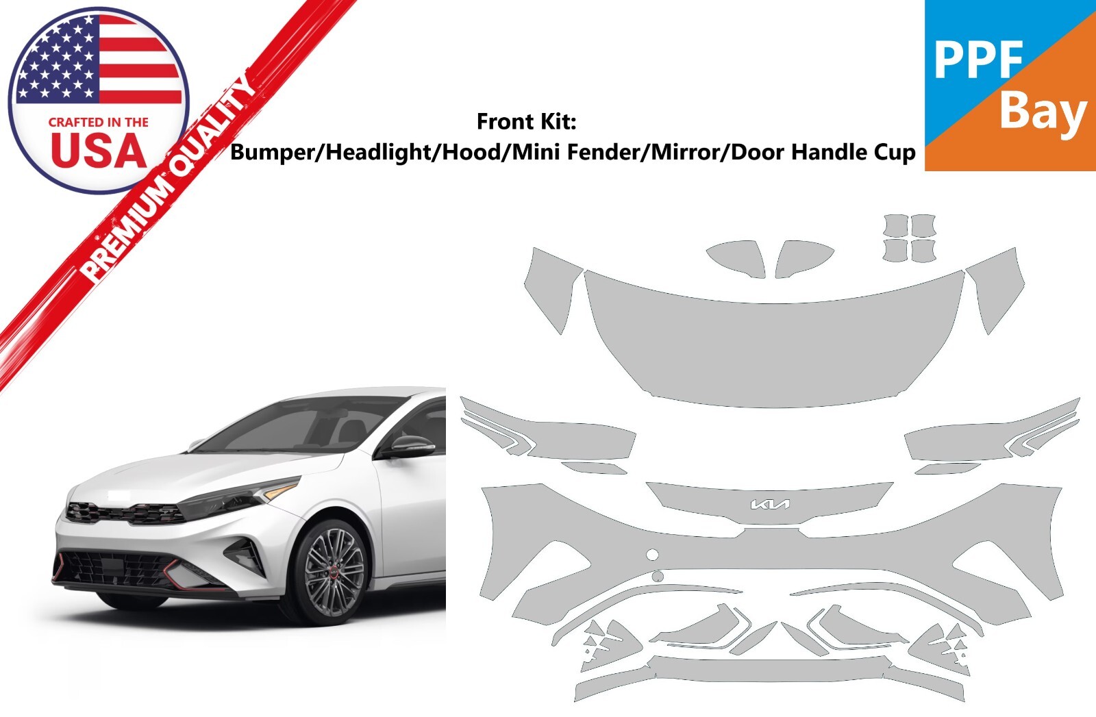 Full Fender and Mirror Kit | KIA FORTE 2020 Full Fender and Mirror Kit | KIA FORTE 2020