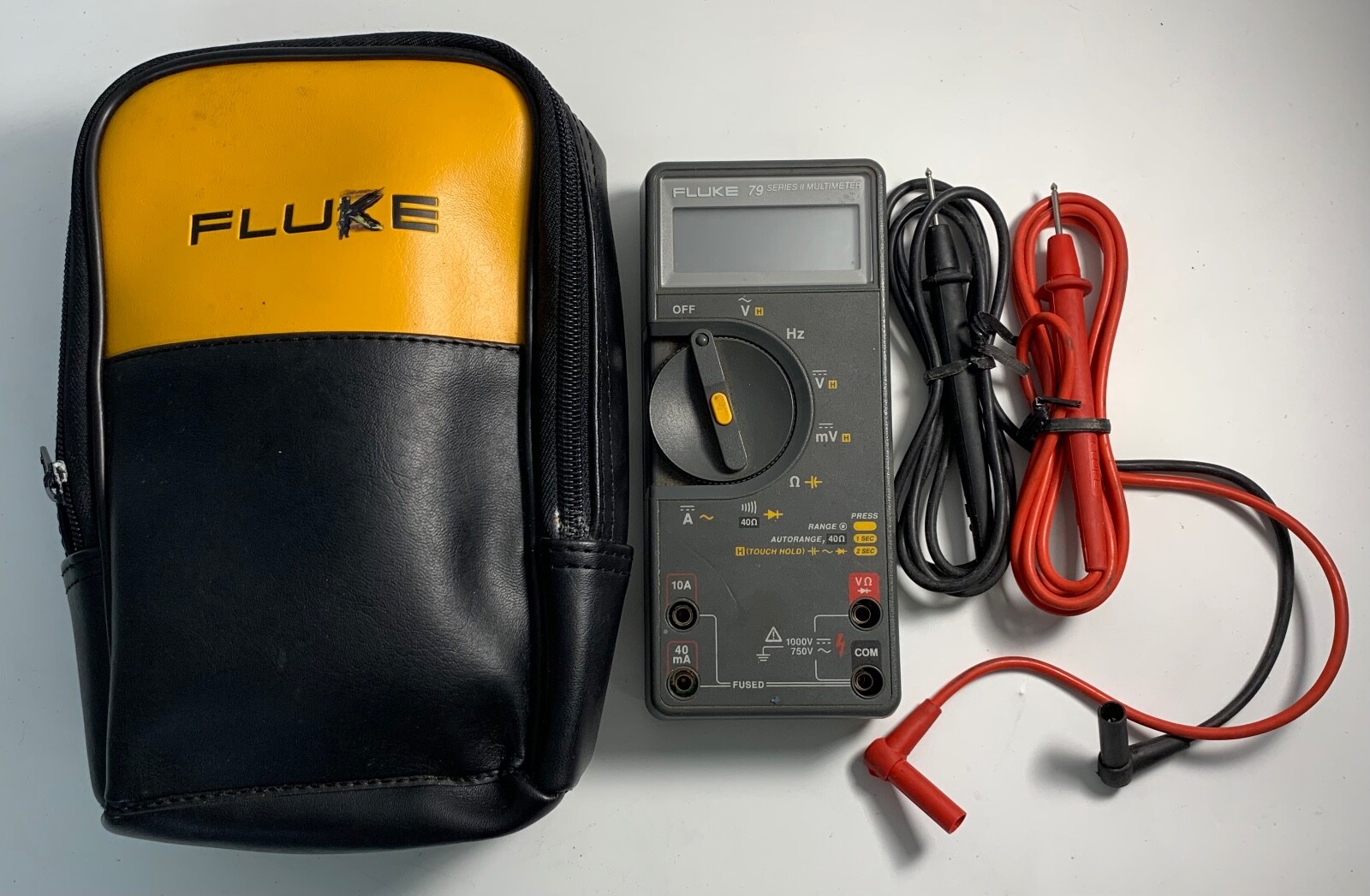 Fluke, True RMS Multimeter, 79 II Series, w/ Case and Probes
