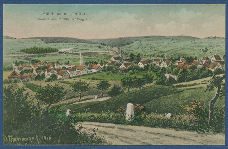 Diedorf Vom MÃ¼HlhÃ¤User Weg Aus, Ungebraucht (Ak4676)