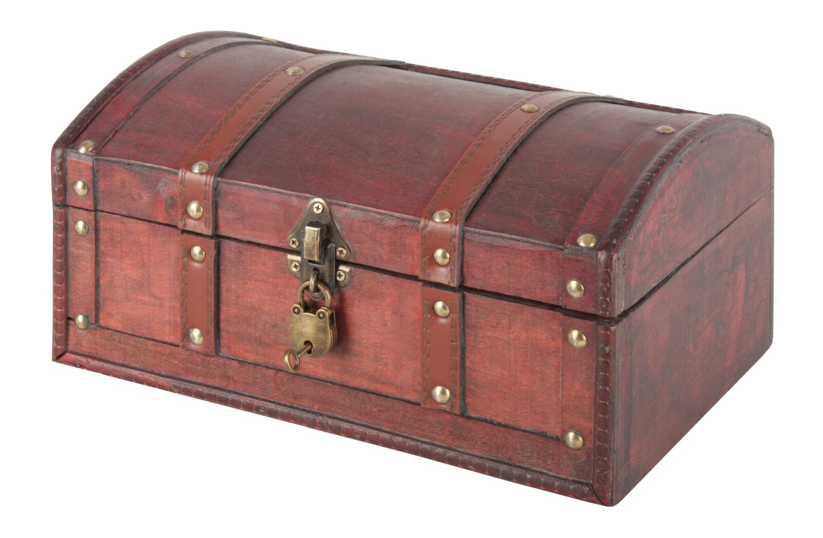 Schatztruhe Schatzkiste Schatulle Holzkiste Holzbox Piratenkiste mit Schloss