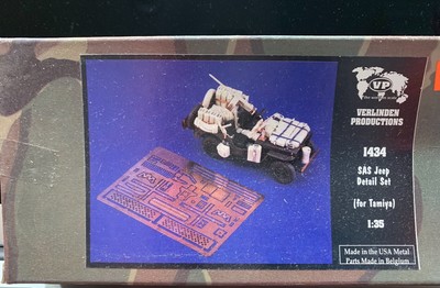 VERLINDEN Productions SAS Jeep Detail Set -for Tamiya 1:35 Scale 1434