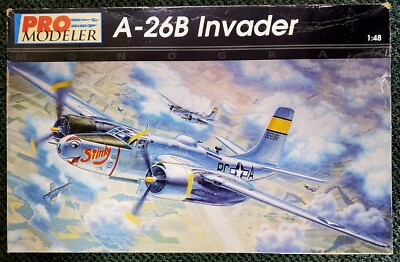 Revell-Monogram Pro Modeller A-26B Invader 1/48 Scale Model Kit Unbuilt in Box