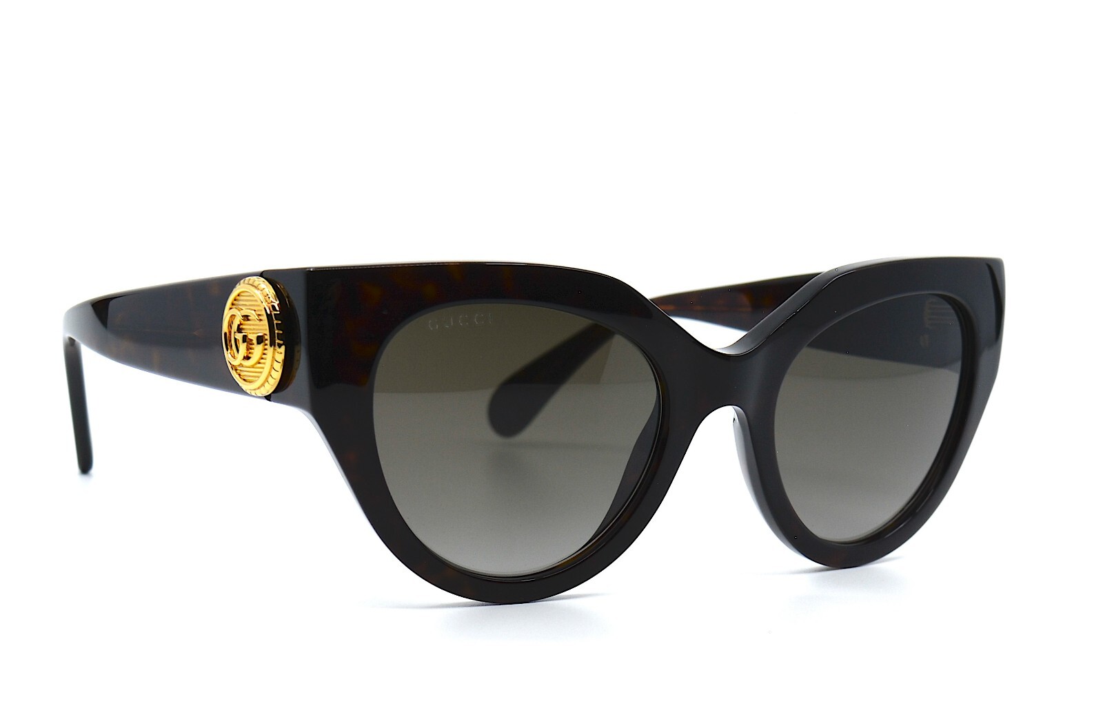 Pre-owned Gucci Gg1408s 003 Havana Brown Women's Authentic Sunglasses 52-21-140