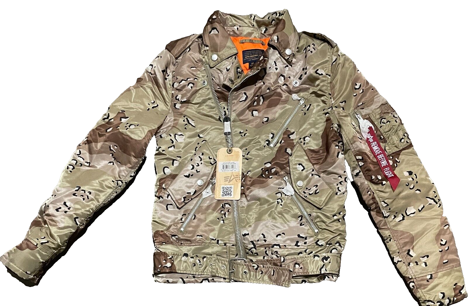 90s usa製 ALPHA ma-1 bomber jacket camo Vintage Alpha Industries MA-1 Desert Camo Bomber Jacket USA