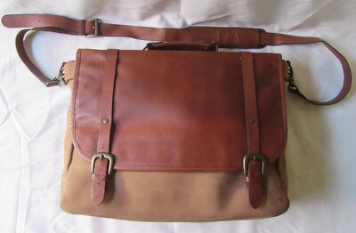 VINTAGE MARLBORO MILES LEATHER SADDLE/SATCHEL/COMPUTER BAG GREAT CONDITION