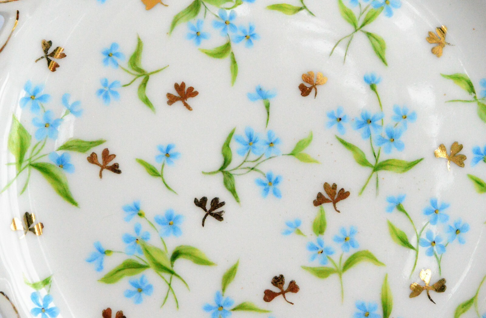 Antique C.T. Altwasser 1887 Dated Artist Signed Reticulated Porcelain Plates