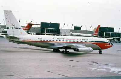 123f B-720 Jet Plane at Airport Vintage Retro Poster Photo 13x19