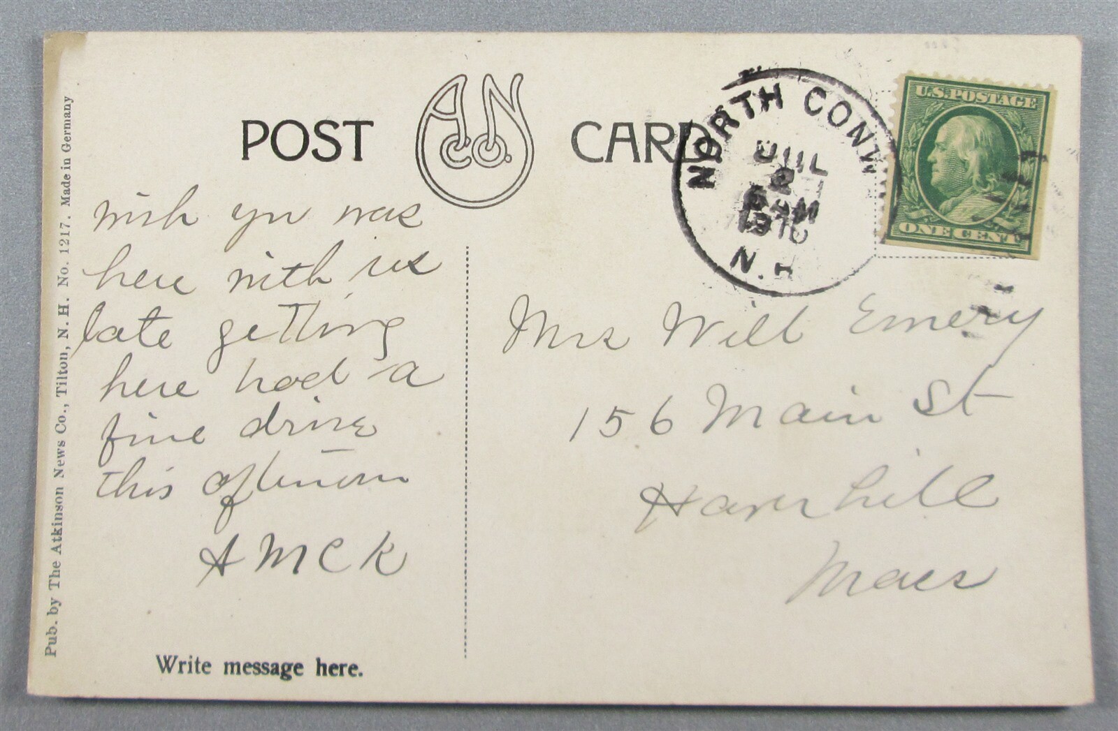 Wild Cat River, Jackson NH White Mountains Postcard (#6467)