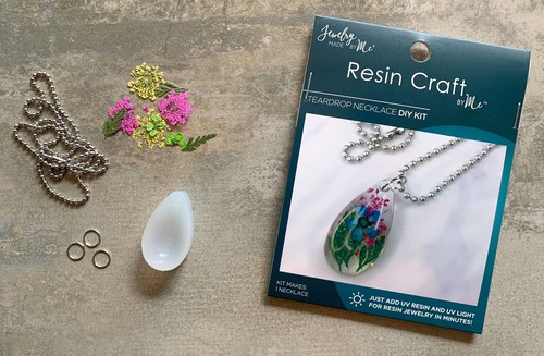 Jewelry Made By Me Resin Craft DIY Kit-Teardrop Necklace