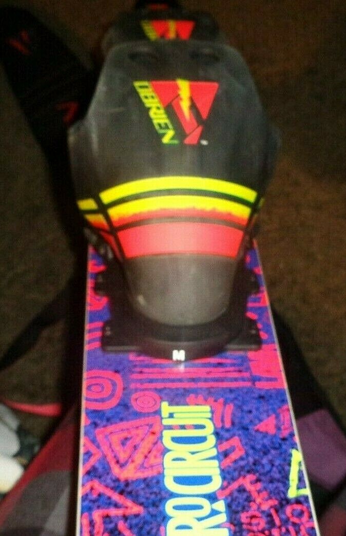 O'BRIEN PRO-CIRCUIT GRAPHITE KELVAR SLALOM WATER SKI WITH BINDINGS & COVER