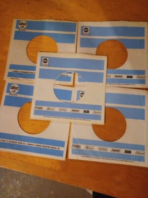 ABC RECORDS (5) original company sleeves nice shape