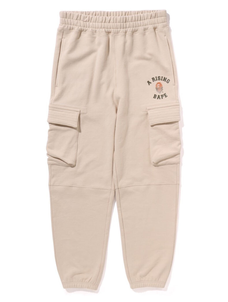 Pre-owned Bape A Bathing Ape Men's A Rising  Military Sweat Pants Relaxed Fit 1j70152009 B In Black