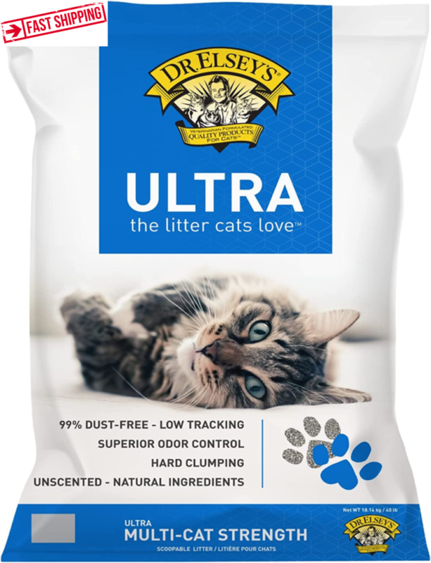Dr. Elsey’S Premium Clumping Cat Litter - Ultra - 99.9% Du
