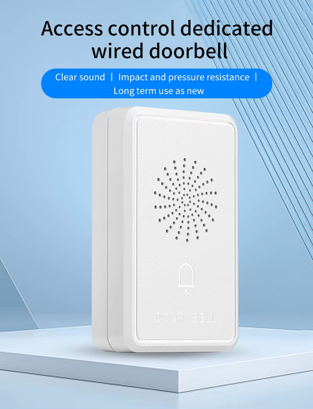 DC 12V Wired Doorbell Access Control Door Bell External Doorbell Loud Ding-dong