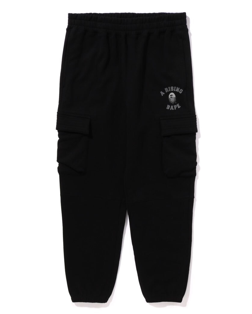 Pre-owned Bape A Bathing Ape Men's A Rising  Military Sweat Pants Relaxed Fit 1j70152009 B In Black