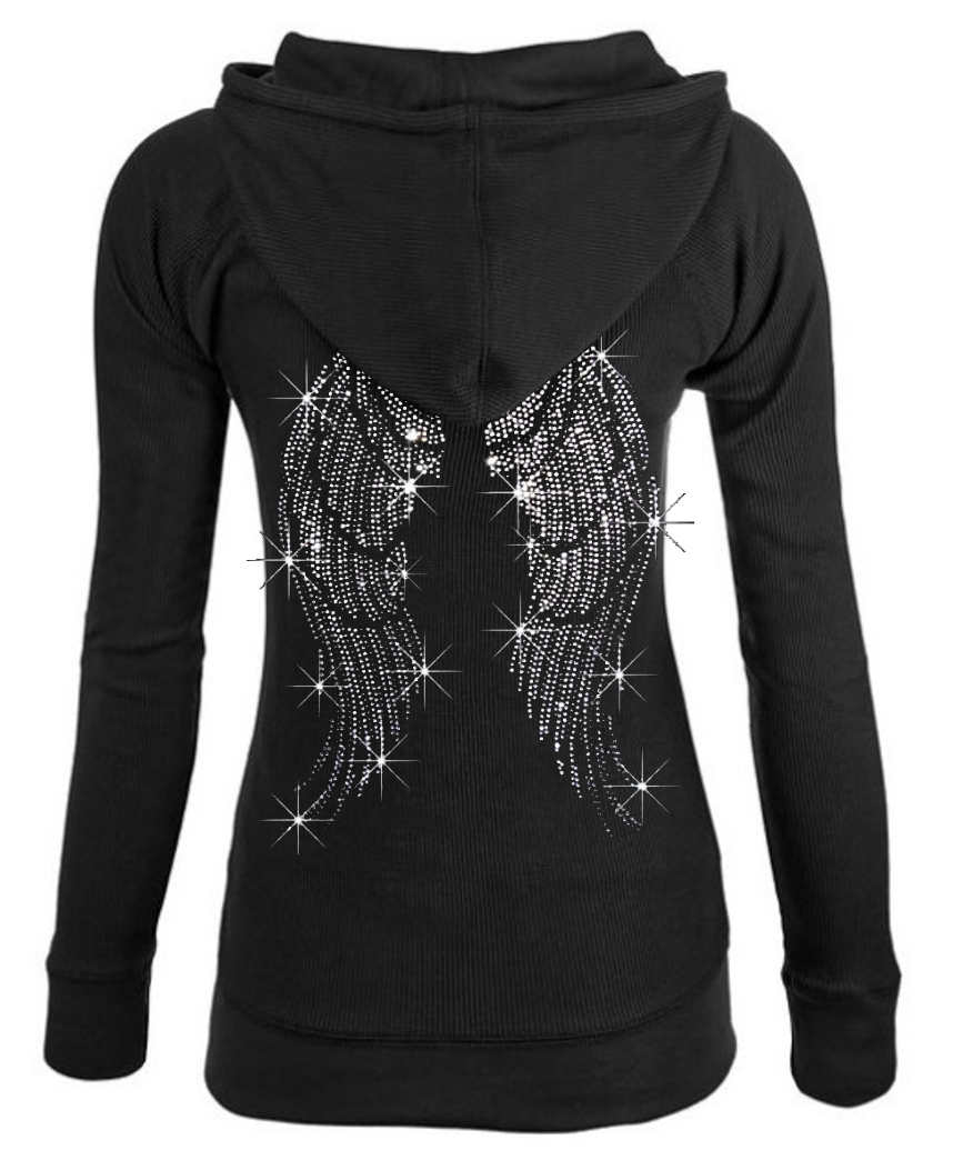 Tie.Me wings lace zip hoodie-BLACK レース Tie.Me wings lace zip hoodie-BLACK レース Lace Zipped Hoodie