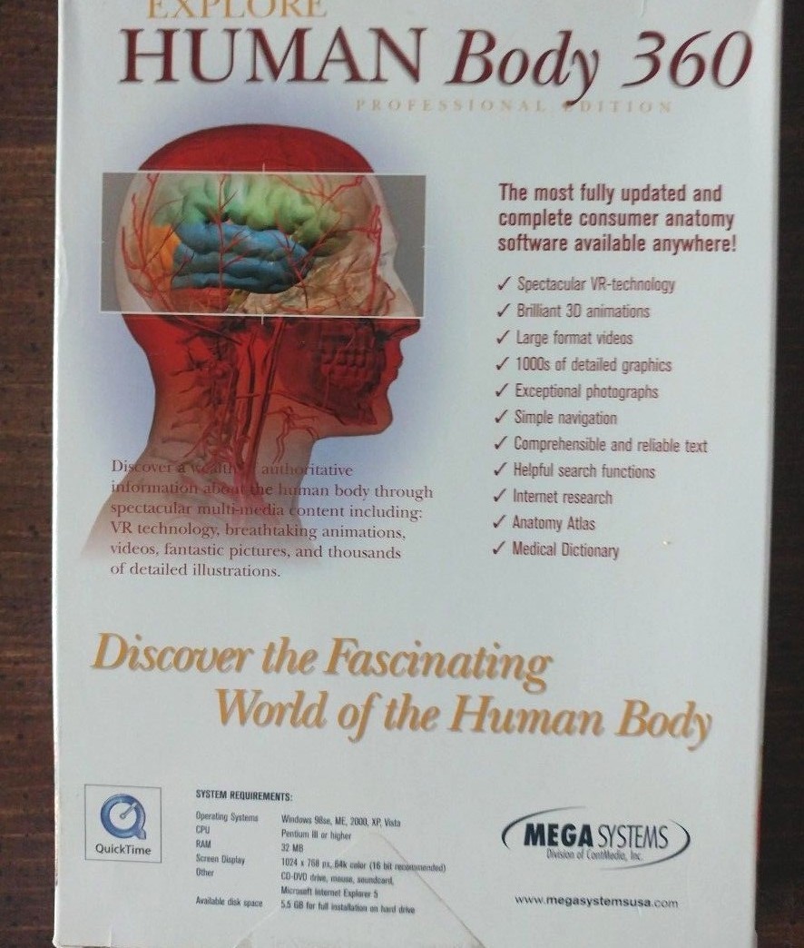 Human Body 360-DVD Professional Edition