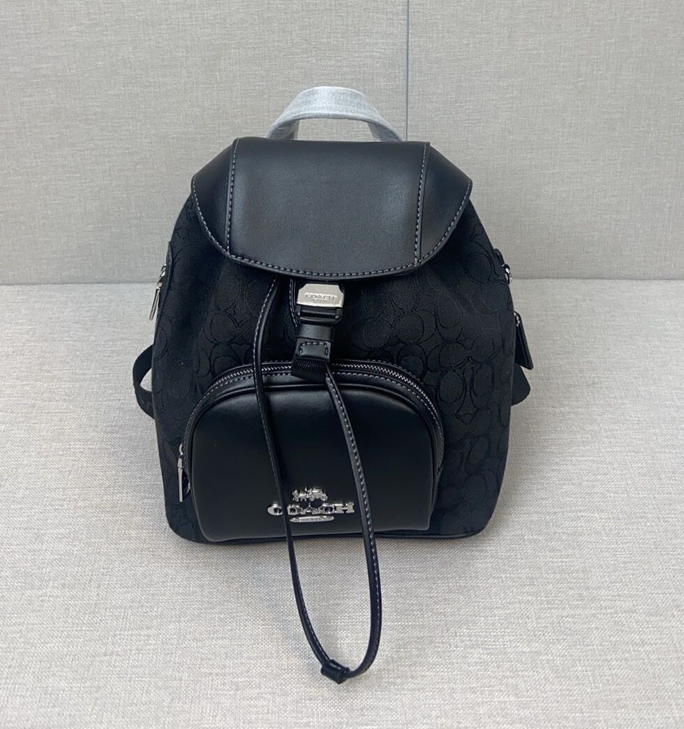 COACH Pace Backpack Signature Jacquard Black CT817 Outlet
