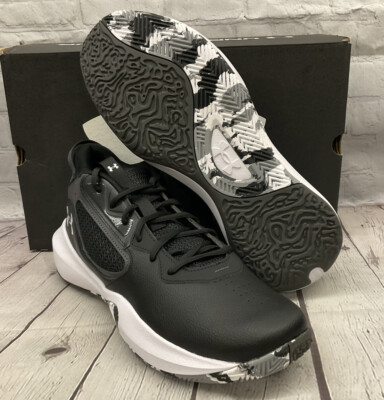 Under Armour Unisex Lockdown 6 Size M11 W12.5 Black Basketball Shoes New In Box
