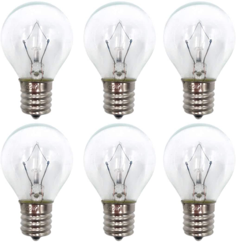6 Pack 25 Watt Lava Lamp Bulb E17 Base The Lava Original  Bulb for