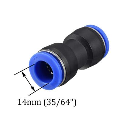 100PCS Straight Push Quick Release Pneumatic Connector Air Line Fittings Connect