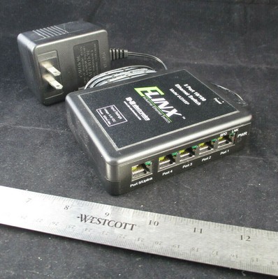 B&B ELECTRONICS ELINX Industrial Ethernet Switch 5 Port 10/100 Model IASW5P