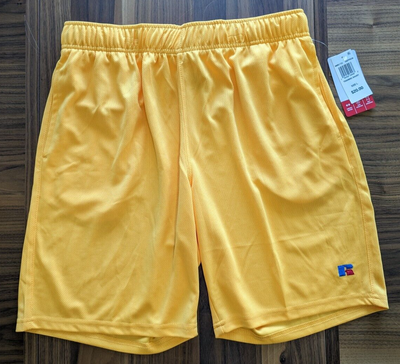 NWT Mens Russell Athletics Mesh Performance Training Shorts in