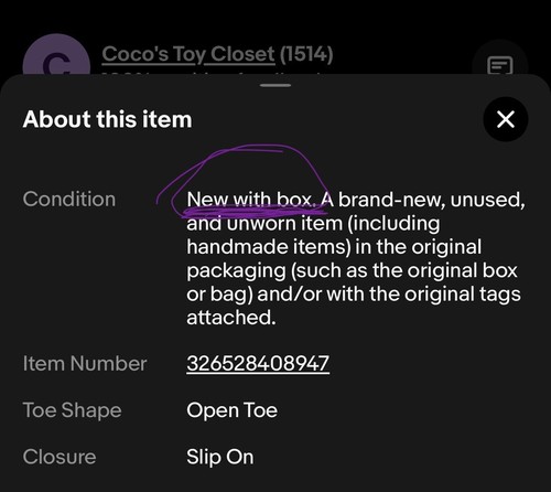 Item photo(s) from verified buyer