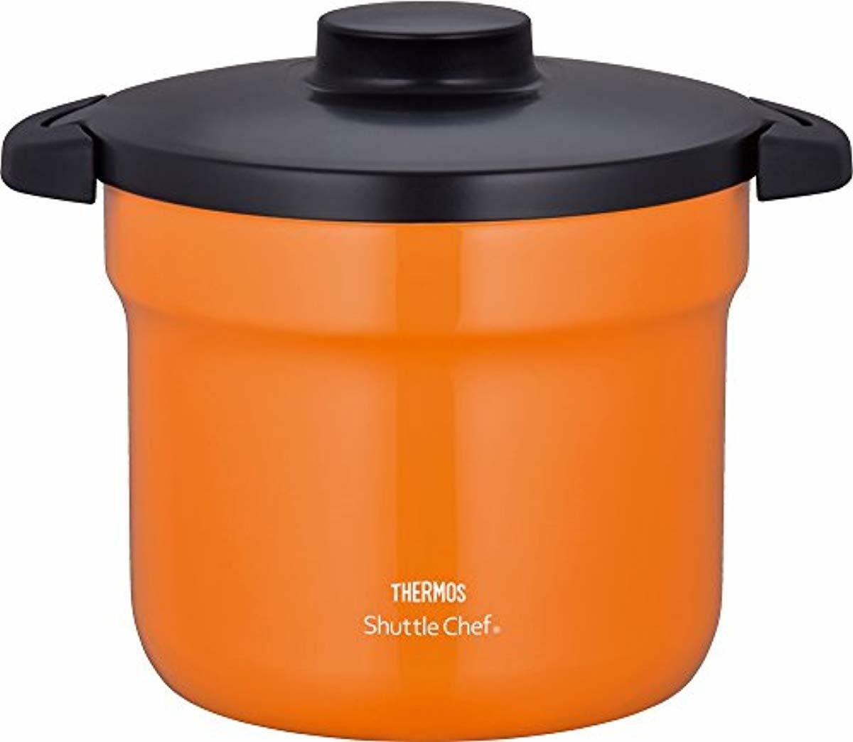 THERMOS Vacuum Warm Cooker "Shuttle Chef" KBJ4500 OR (Orange)【Japan
