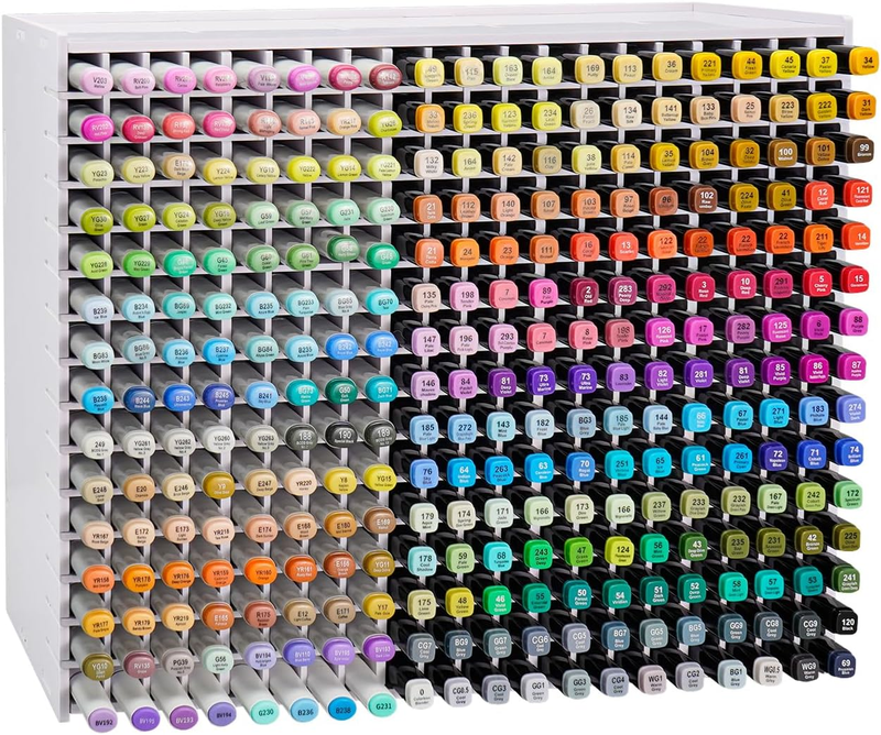 SANFURNEY Art Marker Storage Rack for 300 Markers, Brushes Pens  Organizer