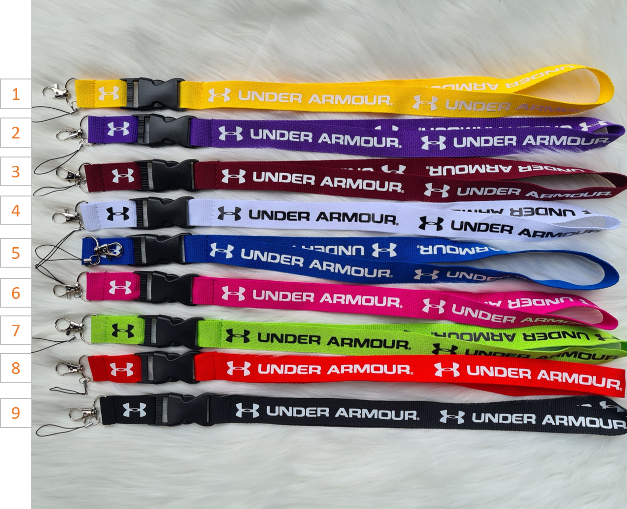 🔥NEW🔥 Under Armour Lanyard Strap Badge ID Holder Detachable Keychain FREE SHIP