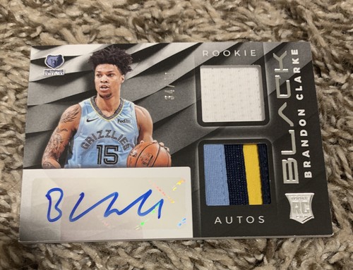 Brandon Clarke RPA NBA Panini Black 34/49 RC Autograph 3