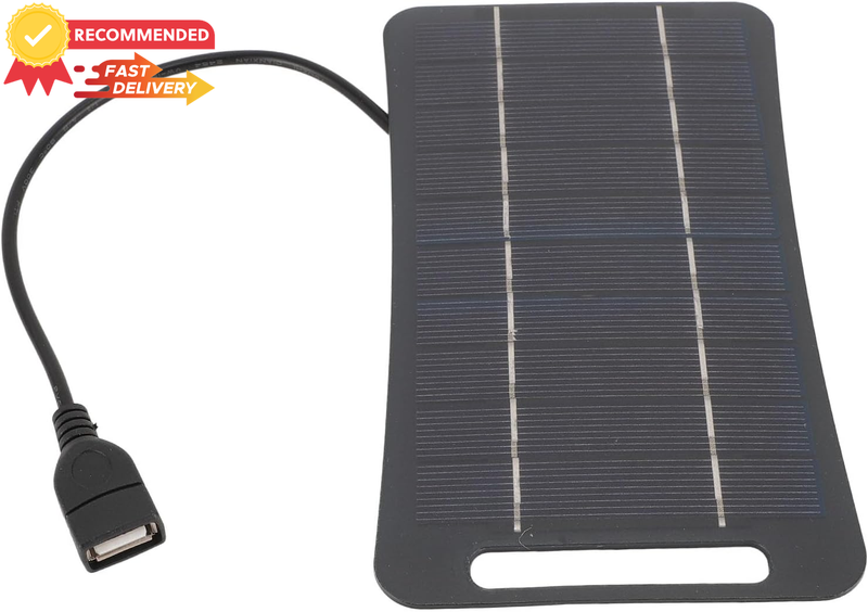 5W Mini USB Solar Charger for Phone, Fan, Light, Water Pump, High Efficiency