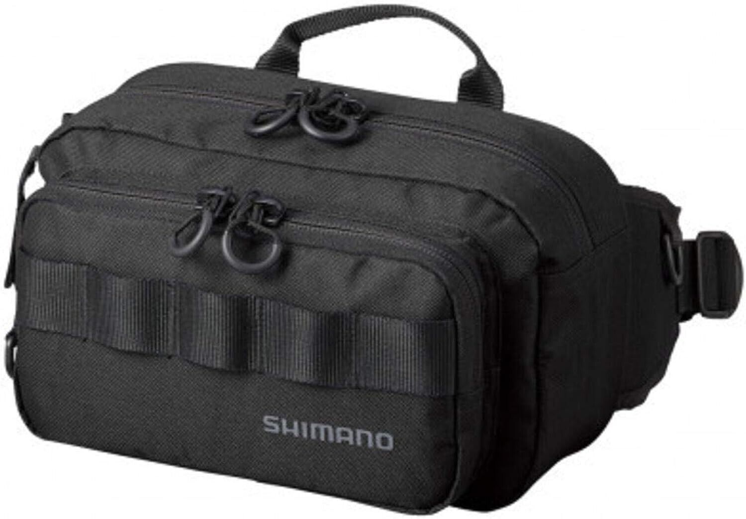 SHIMANO Japan Fishing Hip Bag BW-021T Black Size:M 570g Long Waist Pad SHIMANO Japan Fishing Hip Bag BW-021T Black Size:M 570g Long Waist Pad