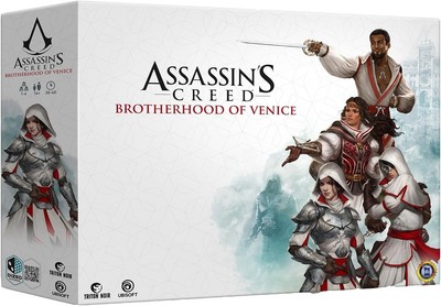 Assassin's Creed: Brotherhood of Venice Board Game w/ Miniatures, New and Sealed