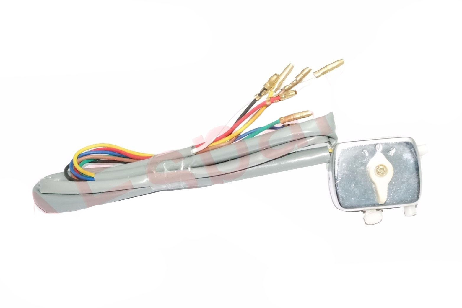 7 Wire Horn Light Dipper Switch With White Knob Lambretta LD Models 