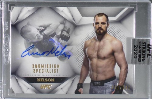 2020 Topps UFC Striking Signatures - Iceland Gunnar Nelson #SUS-GN