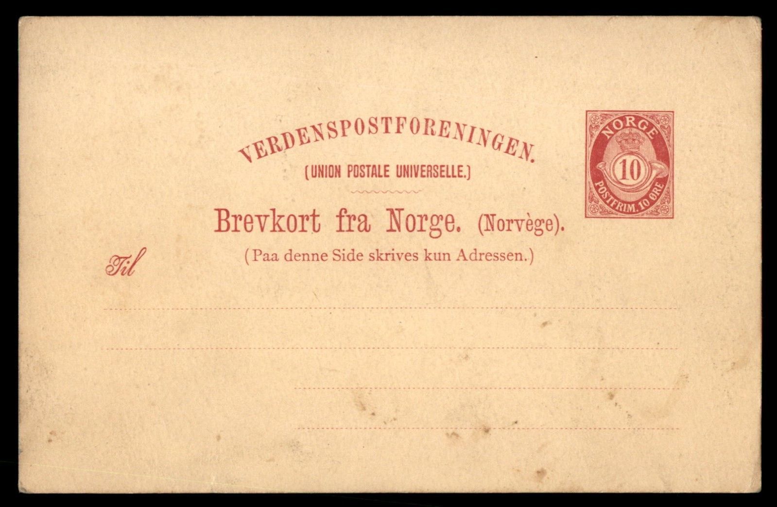 Sobres con estampillas de Noruega